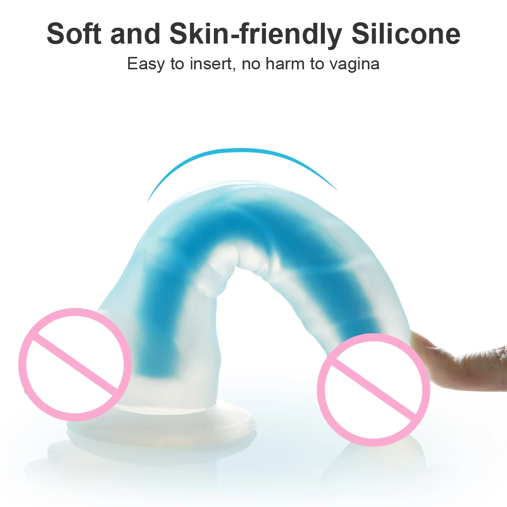 Фаллоимитатор Luvkis реалистичный с присоской светится в темноте продукт для