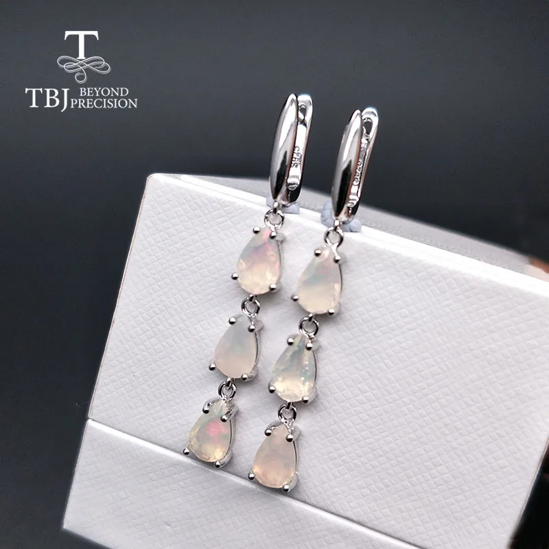 Женские длинные серьги с застежкой TBJ ювелирные изделия натуральным австрийским