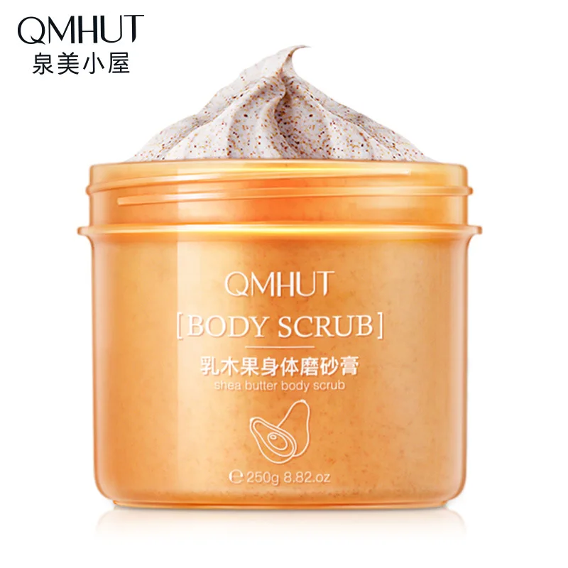 

Body Scrub Cream shea butter whole body exfoliating chicken skin removing pimples hair small yellow pot female 250g