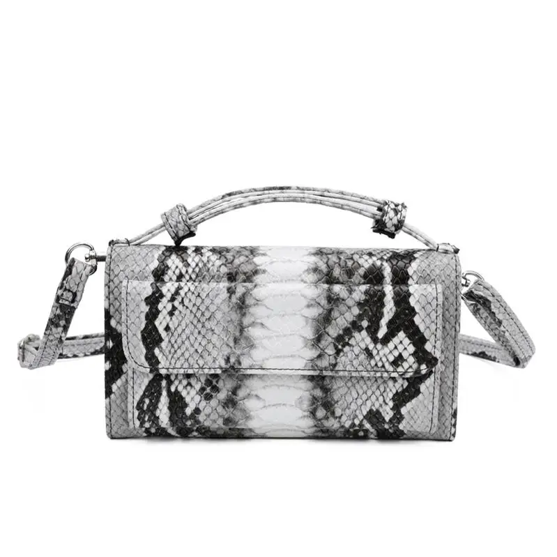 Strap Snake grey Стиль Саудовской Аравии, натуральная кожа, сумки на плечо, модные роскошные женские маленькие сумки-мессенджеры с крокодиловым узором, вечерние сумки - Цвет: Strap Snake grey
