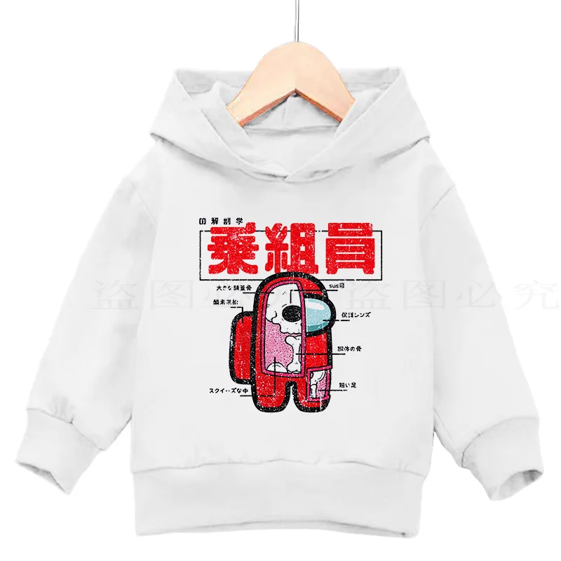 

Autumn Hoodie Hot Game Among Us Boys Dress As Sweatshirt Girls Sweatshirt Winter Warm Cotton Printed Top Children's Clothes