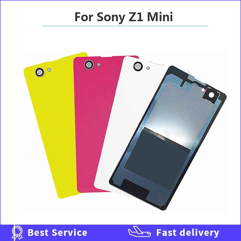 Задняя крышка батарейного отсека для Sony Xperia Z1 Compact Mini D5503 M51W стеклянная панель z1mini