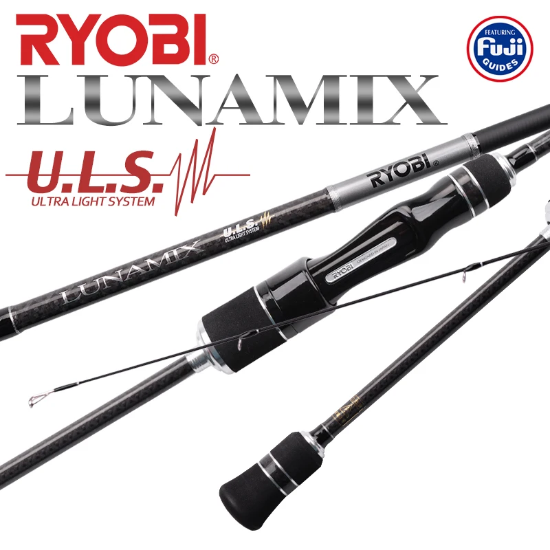 Comprare RYOBI LUNAMIX Canna Da Spinning Da Pesca UL Power Lure Rod Canna Da Pesca In Fibra Di Carbonio Fuji A Guide Rings 1.5-8g Peso Esca 1.98M-2.08M