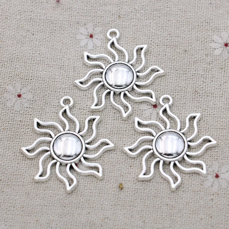 8 шт. тибетские посеребренные Подвески-Подвески для изготовления ювелирных