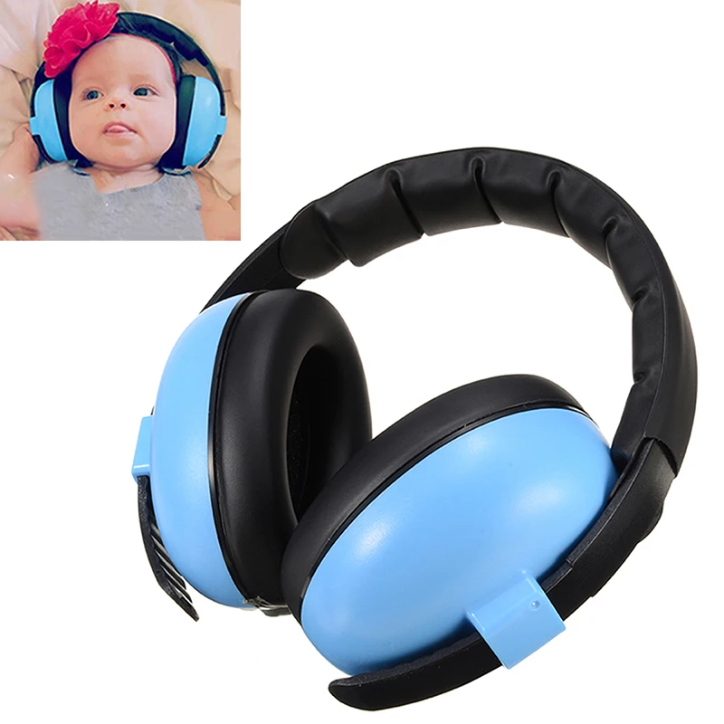 

Новое поступление, детские наушники, защитники, регулируемая повязка на голову, защита ушей для детей, шумоподавление, синие наушники для мл...