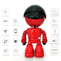 1080p wifi robot ip camera pan tilt security wifi camera support p2p night vision motion detection two way audiotf card slot