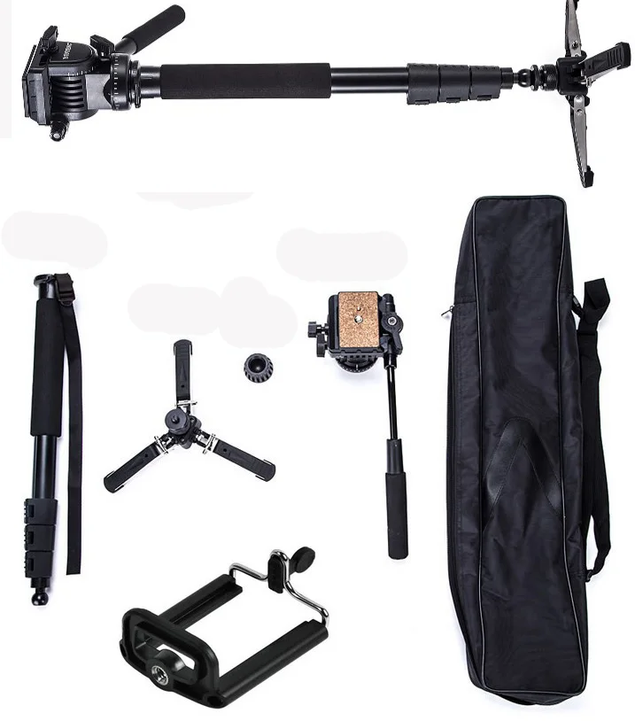

Штатив YUNTENG VCT-588 Pro для камеры, монопод для Canon, Nikon, Pentax, DSLR
