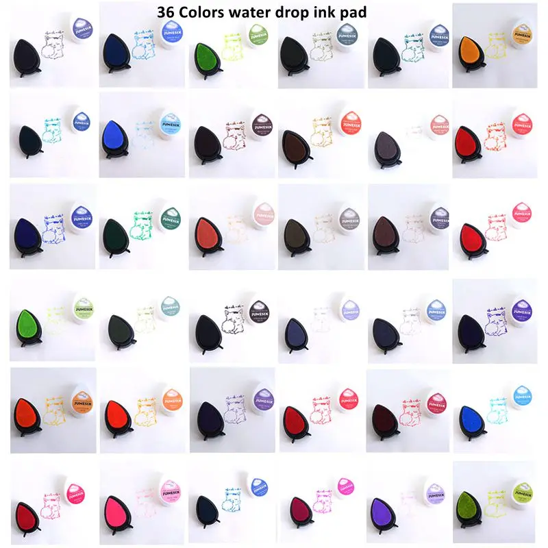 10 шт./Лот цветные Пигментные чернила в форме капли воды Быстросохнущие для