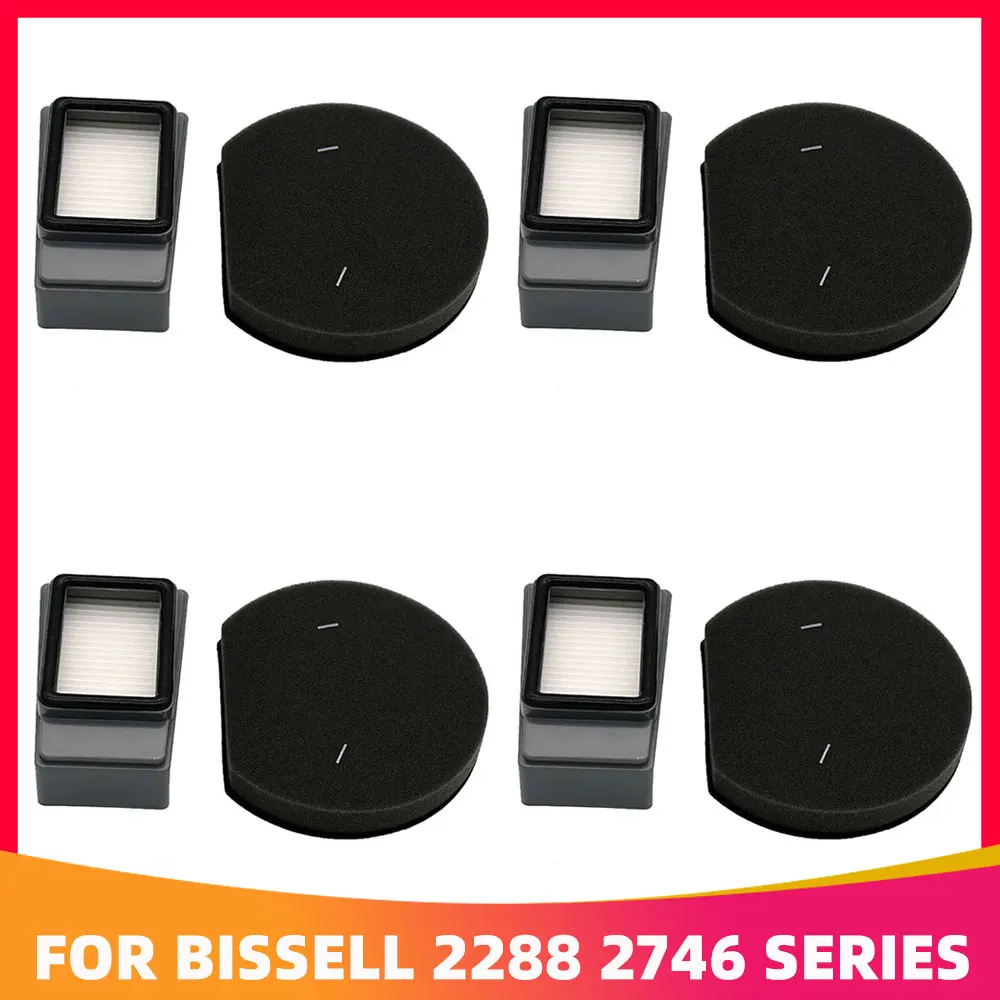 

Pre and Post Motor Filter Accessories Parts for Bissell ICONpet Cordless Vacuum 2288 2746 Series Part 2792 1621427&1621616