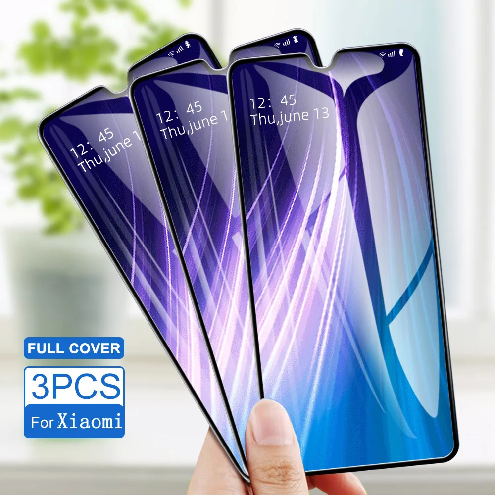 Защитное стекло закаленное для Xiaomi Redmi K20 Pro Note 8 7 5 Plus 4X 6A 6 3 шт.|Защитные стёкла и