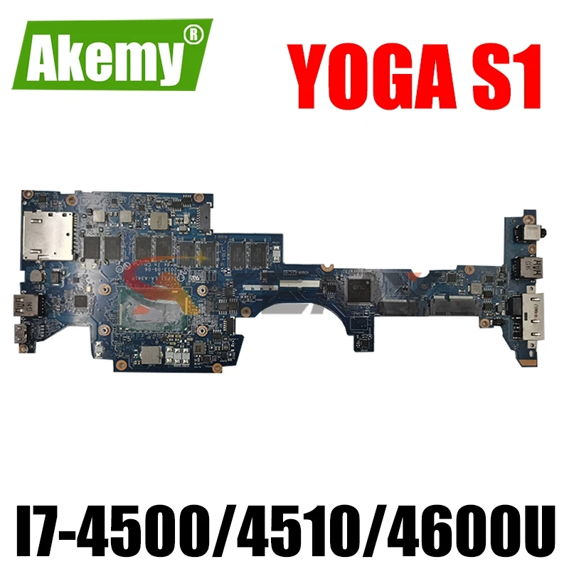 

ZIPS1 LA-A341P For Lenovo ThinkPad YOGA S1 Laptop motherboard with CPU I7-4500/4510/4600U 4G-RAM 100% Fully Tested