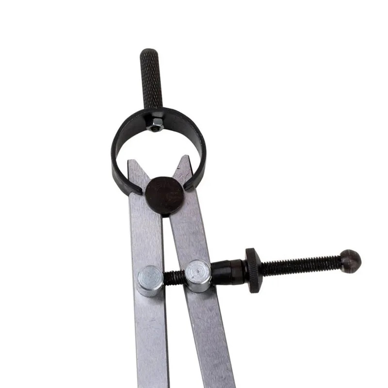 

1PC Carbon steel Scriber Divider Wheel Compass Leather Stitch Hole Distance Measure Compass Leather Divider Tool