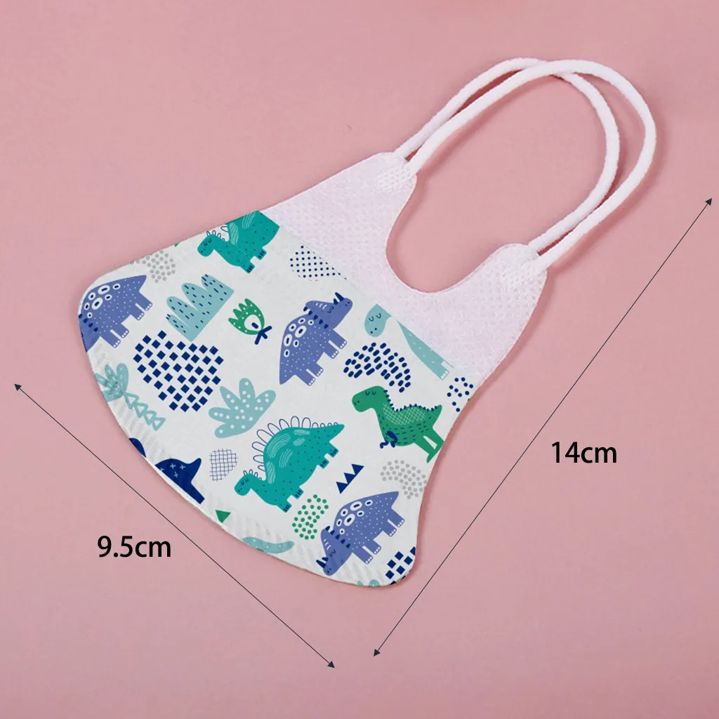 Детская маска для лица с милым принтом мультяшные одноразовые защитные дышащие