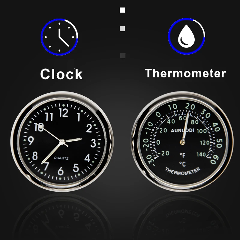 Автомобильный орнамент креативные светящиеся часы термометр модный интерьер