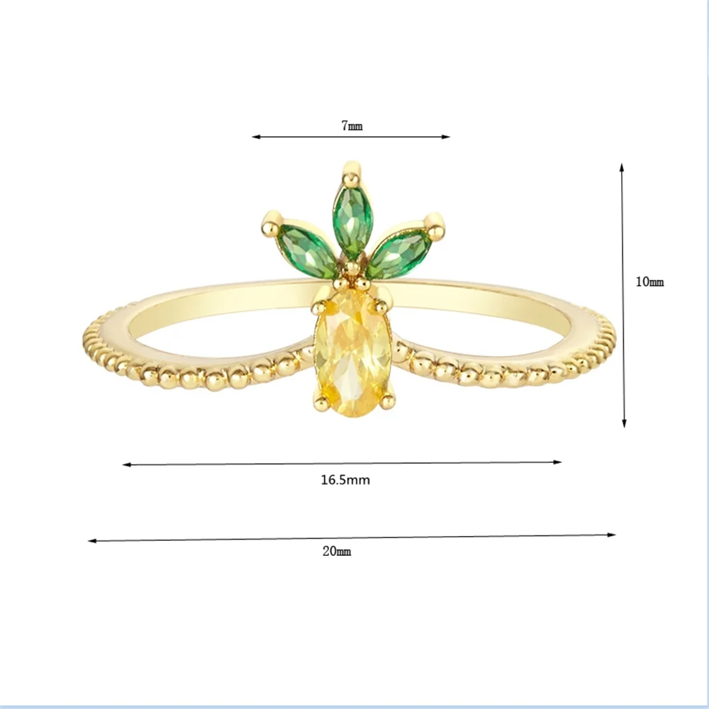 Кольцо с фруктами Модные Ювелирные Изделия Bague Femme вечерние подарок Летний стиль