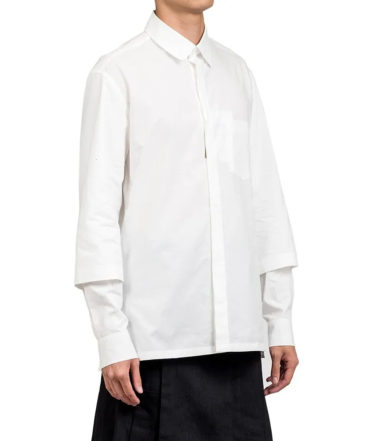 Мужская рубашка с двумя рукавами новый дизайн костюм певицы | одежда