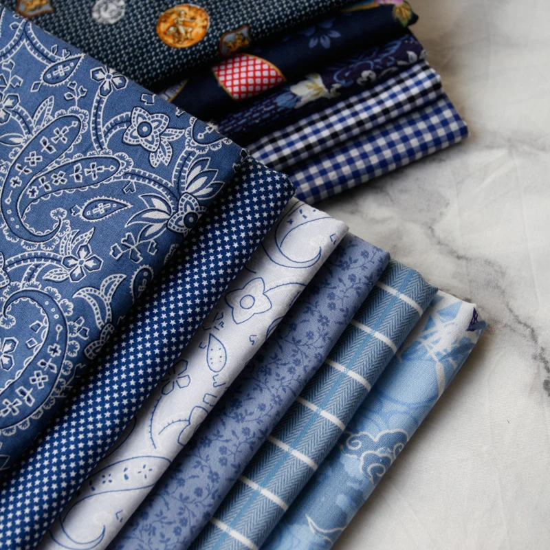 Синее специальное хлопковое платье Деликатное Детская рубашка Одежда Ткань | Дом