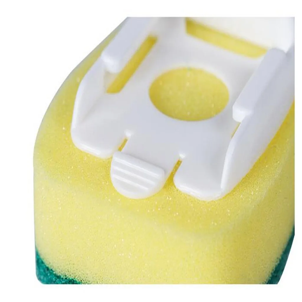 

4PC dishwashing stick replaces sponge head brush for kitchen cleaning. Removable and washable pot brush 02*