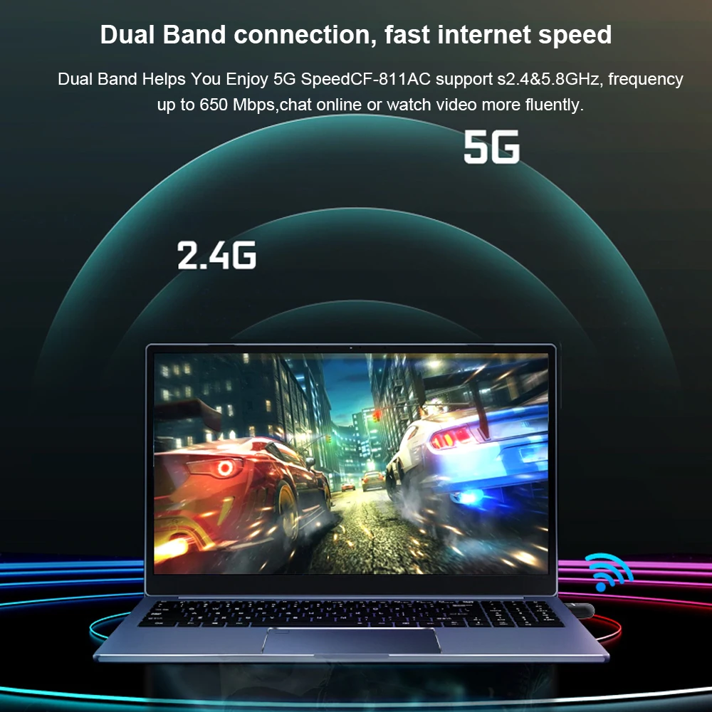AC600 USB Wifi адаптер 5 ГГц сетевая карта 600 Мбит/с двухдиапазонный 802.11AC беспроводной