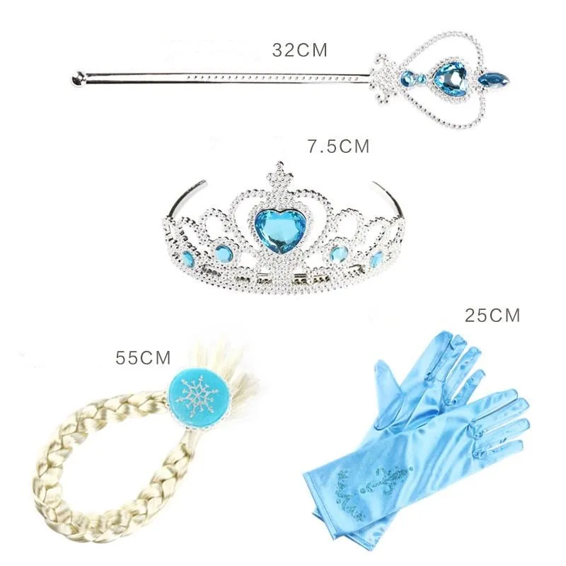 Лидер продаж, 2 Meisjes, платье Эльзы, вечерние платья, Vestidos 2, косплей, Kleding, Анна, Снежная королева, принт, Verjaardag Prinses Jurk Elza Kids Kostuum