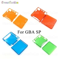 chenghaoran 1set 4colors option clear protective cover case shell for gba sp game console crystal cover case