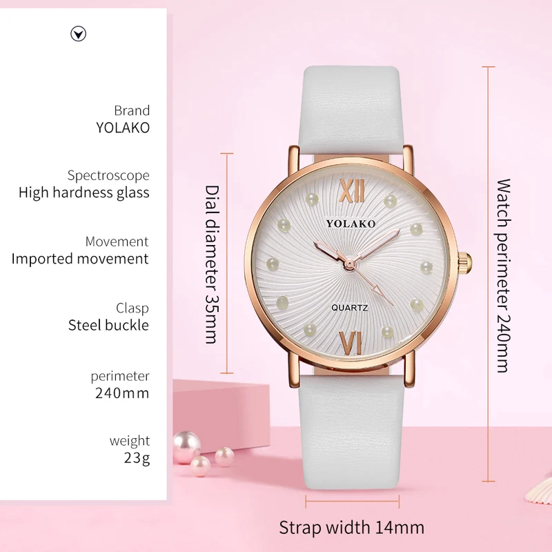 Женские Аналоговые кварцевые часы с мозаичным жемчугом и сетчатым ремешком |