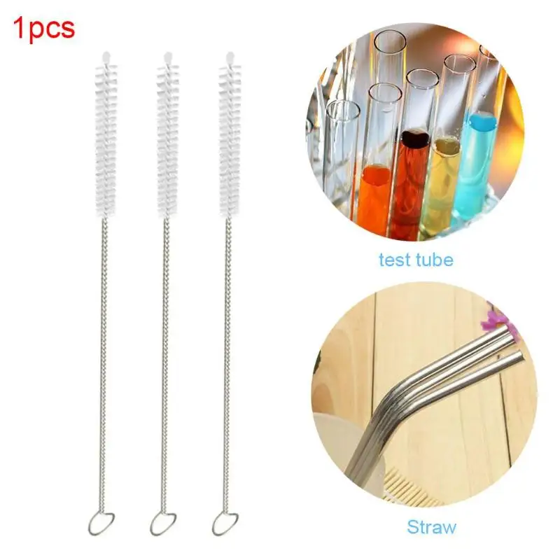 Reusable Drinking Straw with Cleaner Brush New Stainless Steel Metal For Mugs Drinkware Sraight Bend Bar Accessories | Дом и сад