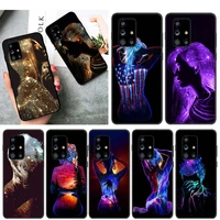 sexy fluorescent art for samsung a72 a52 a02 s a32 a12 a42 a21 s a11 a01 a03 a51 a91 a81 a71 a41 a31 core uw phone case