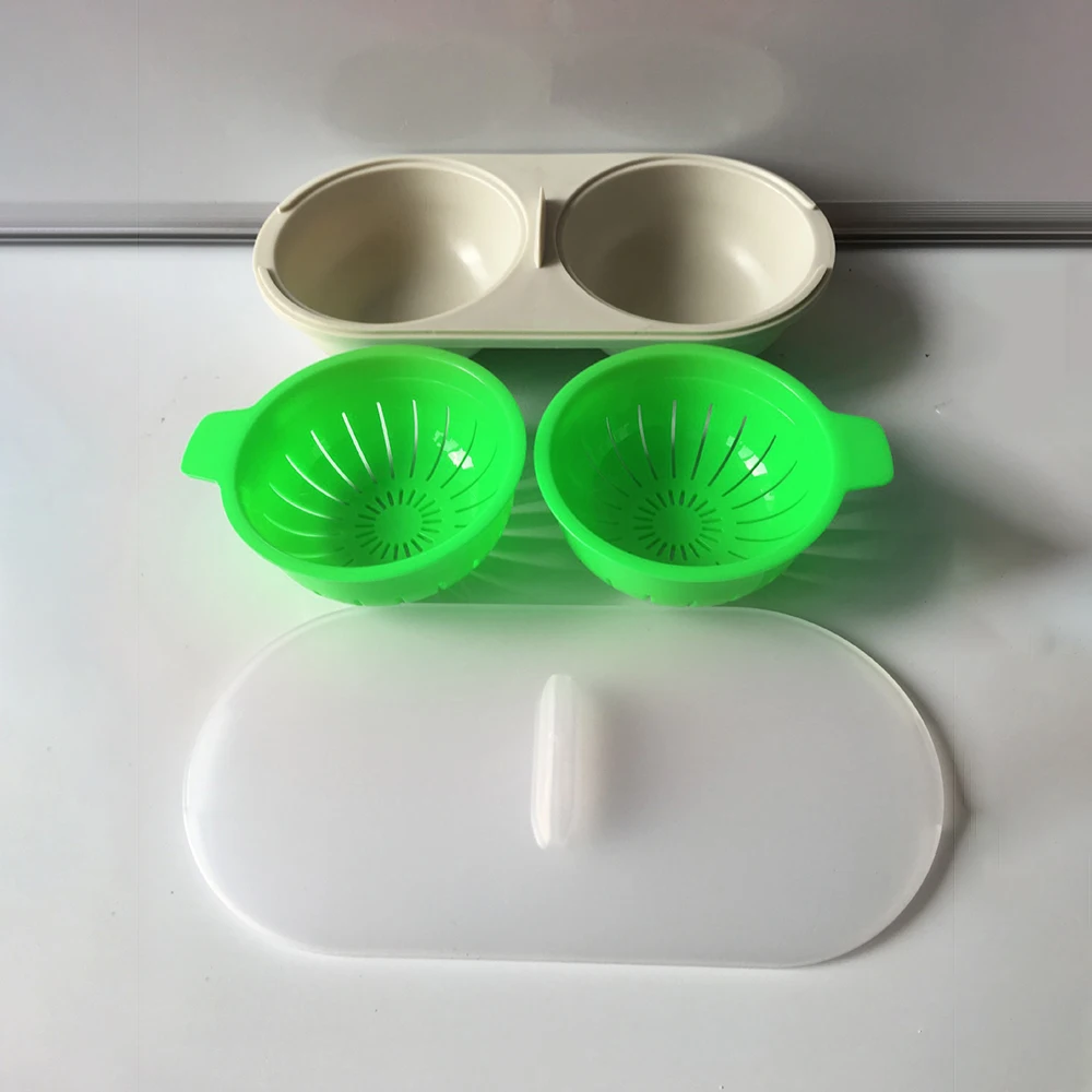 Микроволновая печь для яиц пищевая посуда двойная чашка яичный котел кухонный