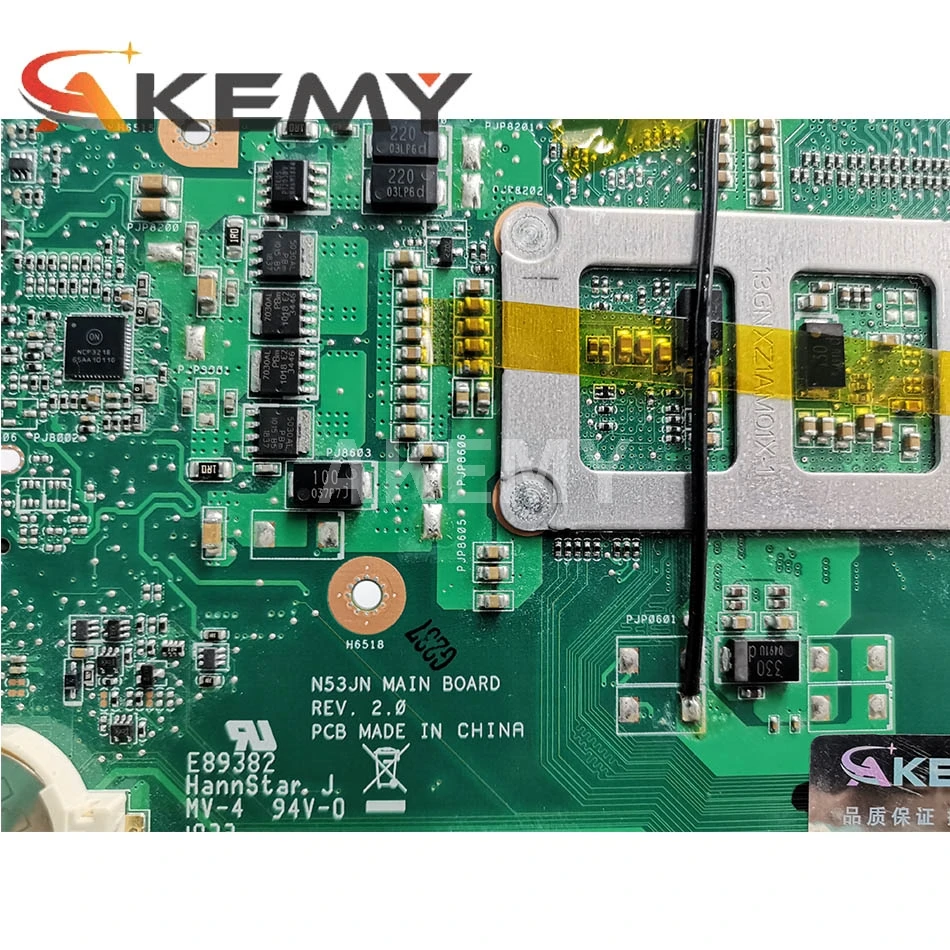 Для материнской платы ноутбука ASUS N53J N53JF N53JN N53JL N53JG HM55 W/ GT425M 1G 2 * RAM слот для