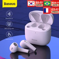 baseus true wireless earphone bluetooth bowie e8 low latency tws headphone enc dual device earbuds support anti lost for sports