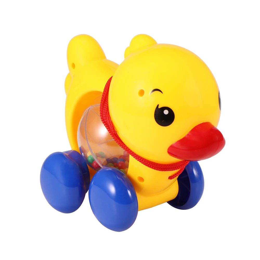 Baby Rattle Pull Rope Duck Animal Hand Jingle Shaking Bell Car Rattles Toy Music Handbell For Kid | Игрушки и хобби