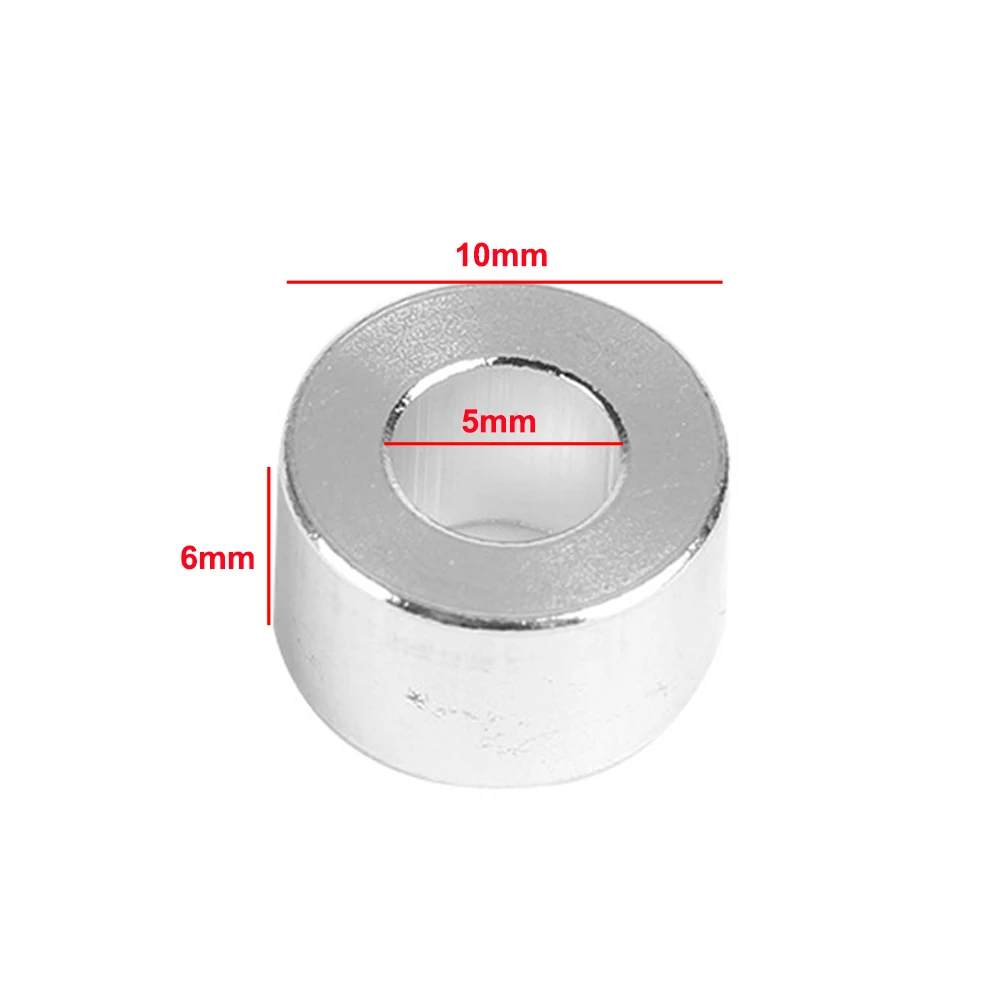 10 шт./лот алюминиевая колонка плоская прокладка втулка серебряная шайба распорка
