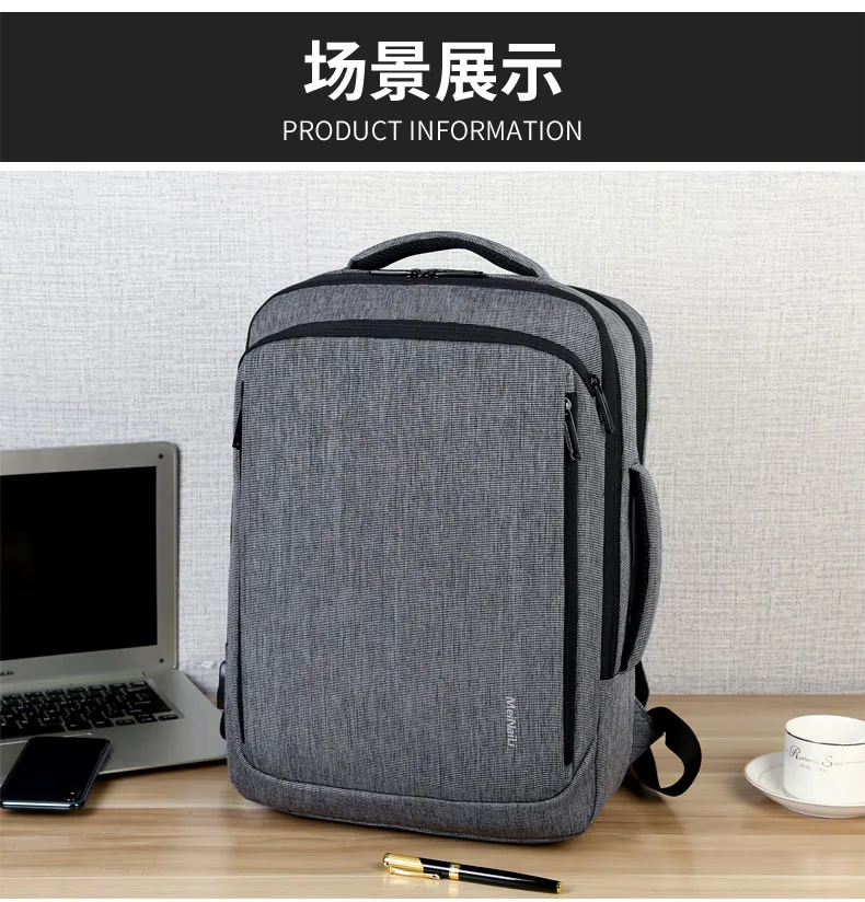 15,6 дюймов рюкзаки для ноутбука мужские рюкзаки бизнес ноутбук Mochila водонепроницаемый рюкзак usb зарядка сумки дорожные сумки