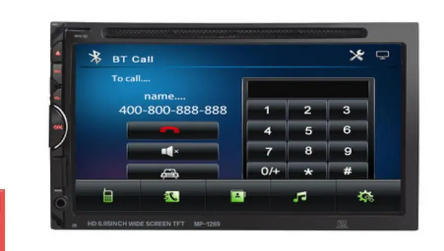 10 шт. автомобильный DVD плеер с сенсорным экраном 7 дюймов FM Bluetooth USB
