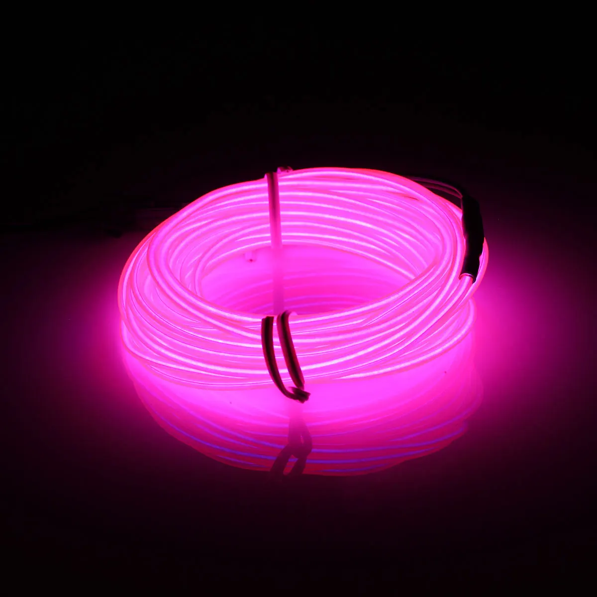 Pink Smuxi 1 м EL светодиодный EL провод Светодиодная лента DC 12 В Гибкая мягкая трубка провод неоновый светящийся автомобильный трос 10 цветов свет вечерние рождественские украшения - Испускаемый цвет: Pink