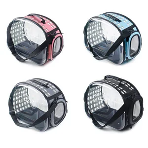 Прозрачная дорожная сумка для домашних животных, рюкзак для переноски кошек и собак из ЭВА, Воздухопроницаемый портативный ранец