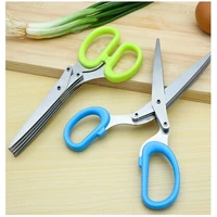 120pcs stainless steel cooking tools kitchen accessories 5 layers knives sushi shredded scallion cut herb scissors w0146