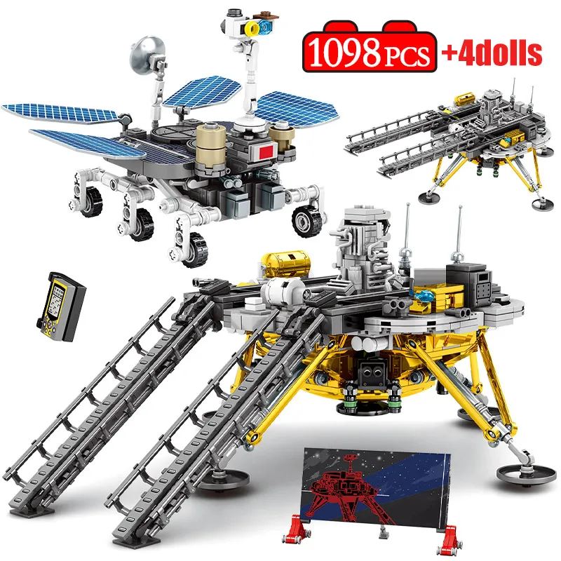 Конструктор серии City Space Rocket 1098 шт. фигурки технических автомобилей кубики Moc