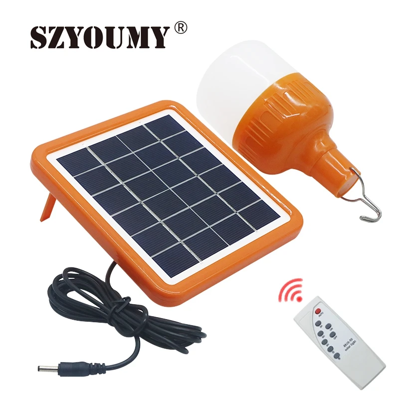 SZYOUMY 10 Вт 20 30 USB Солнечная лампа IP55 пульт дистанционного управления Солнечный