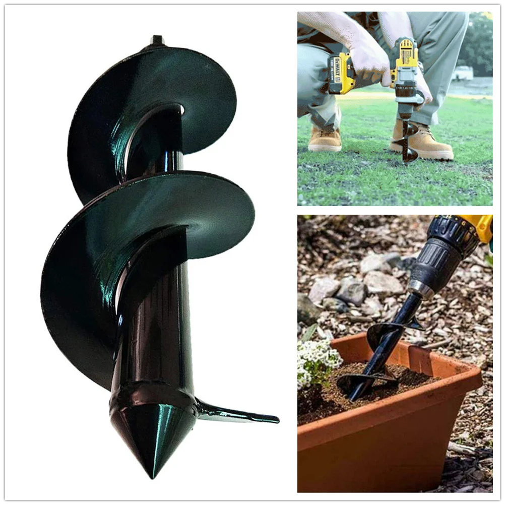8cm x 25/30cm Garden Auger Hole Digger Power Drill Bit Tool Post Carbon Steel Electric Tools Accessories Earth Planter | Инструменты
