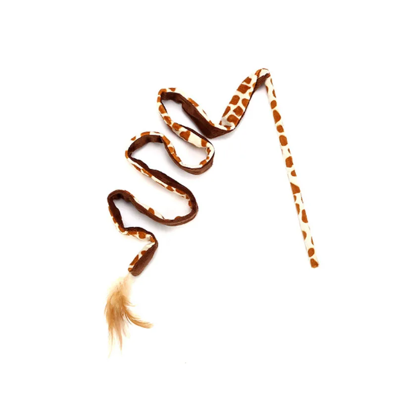 Интерактивная палочка для кошек и котят забавная удочка игровая игрушечная с