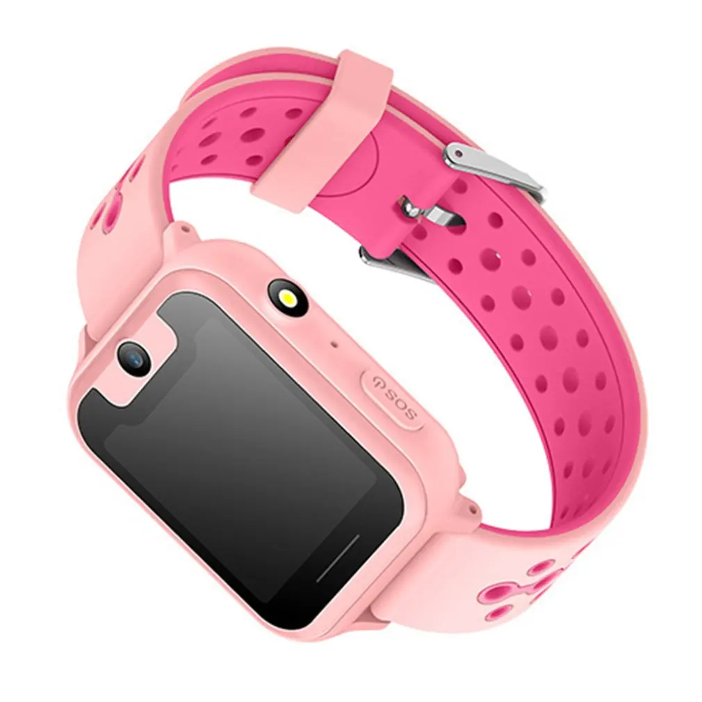 

S6 Children's Smart Watch Outdoor Tracker GPS Watch LBS SOS Emergency Call Baby Anti-lost Position Locator Pink Blue Colour 2020