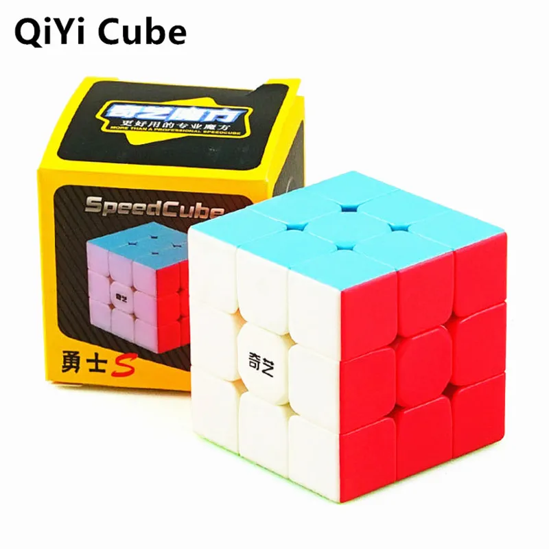 Волшебный кубик QiYi Warrior S 3x3x3 головоломка Qiyi без наклеек скоростной Обучающие