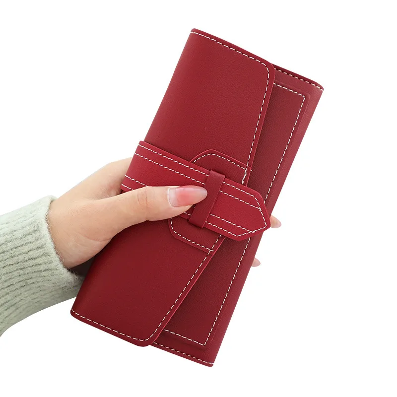 Fashion Long Women's Wallet Female Purses Coin Purse Card Holder Wallets Pu Leather Clutch Money Bag Purses Card Holder Wallet
