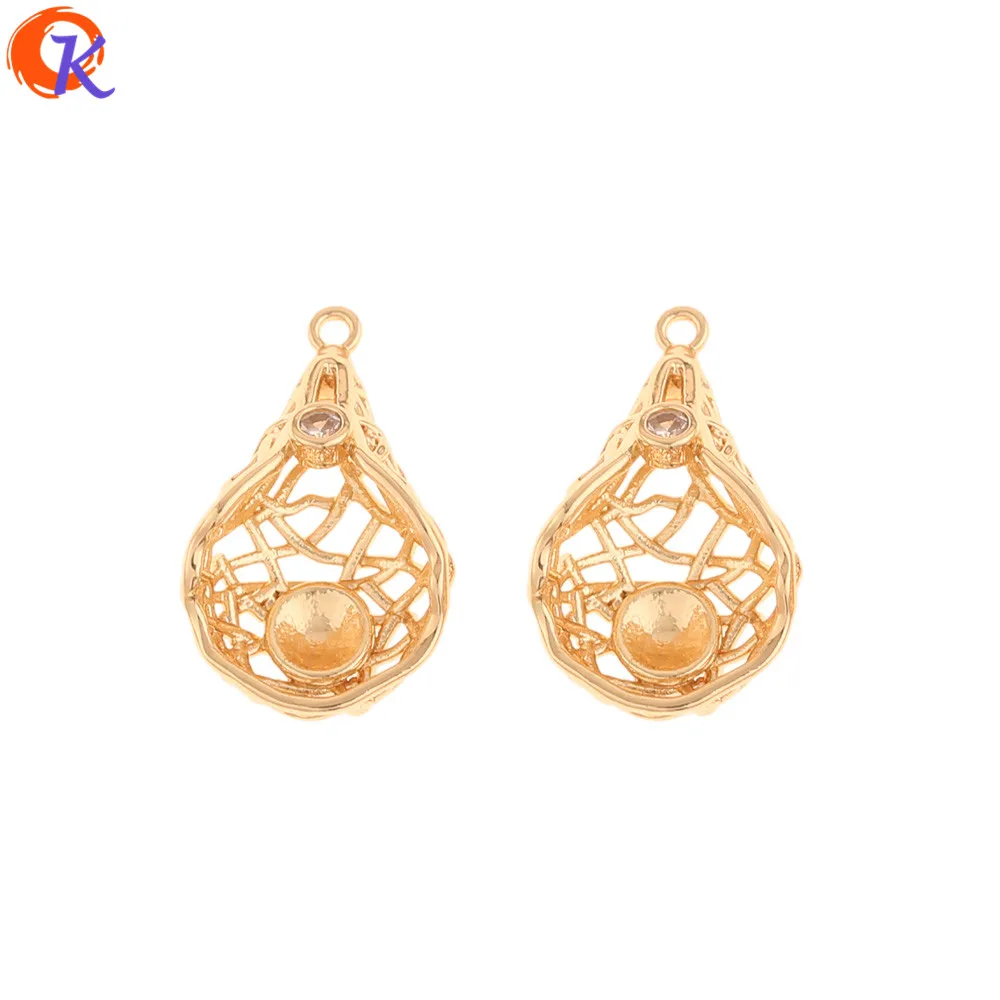 

Сердечный дизайн 20 шт 14*24 мм ювелирные аксессуары/ручная работа/CZ подвески/форма падения/ПОДЛИННОЕ золотое покрытие/серьги/Сделай сам