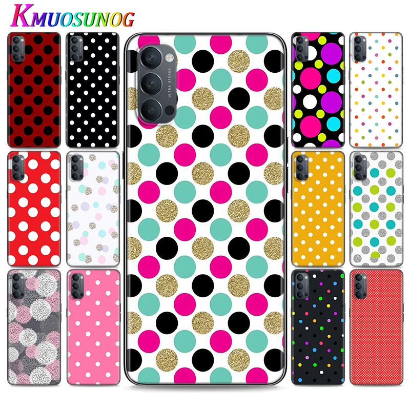 

Silicone Cover Wine Red Ploka Dots for OPPO Reno 4 3 Pro 10X Zoom 2 Z F ACE X2 Pro 5G A5 A9 2020 Phone Case