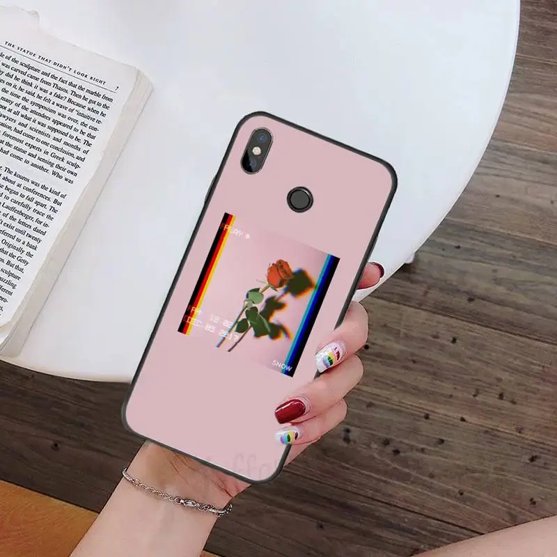 

Phone Case For Xiaomi Redmi Note 4 4x 5 6 7 8 pro S2 PLUS 6A PRO flower Art rose daisy