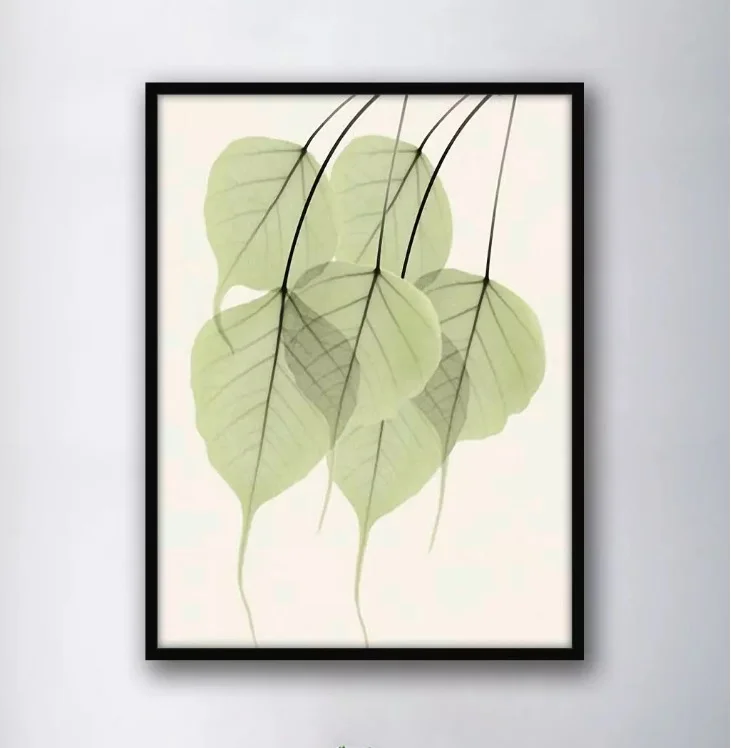 Настенная Картина на холсте в скандинавском стиле светильник зеленые прозрачные