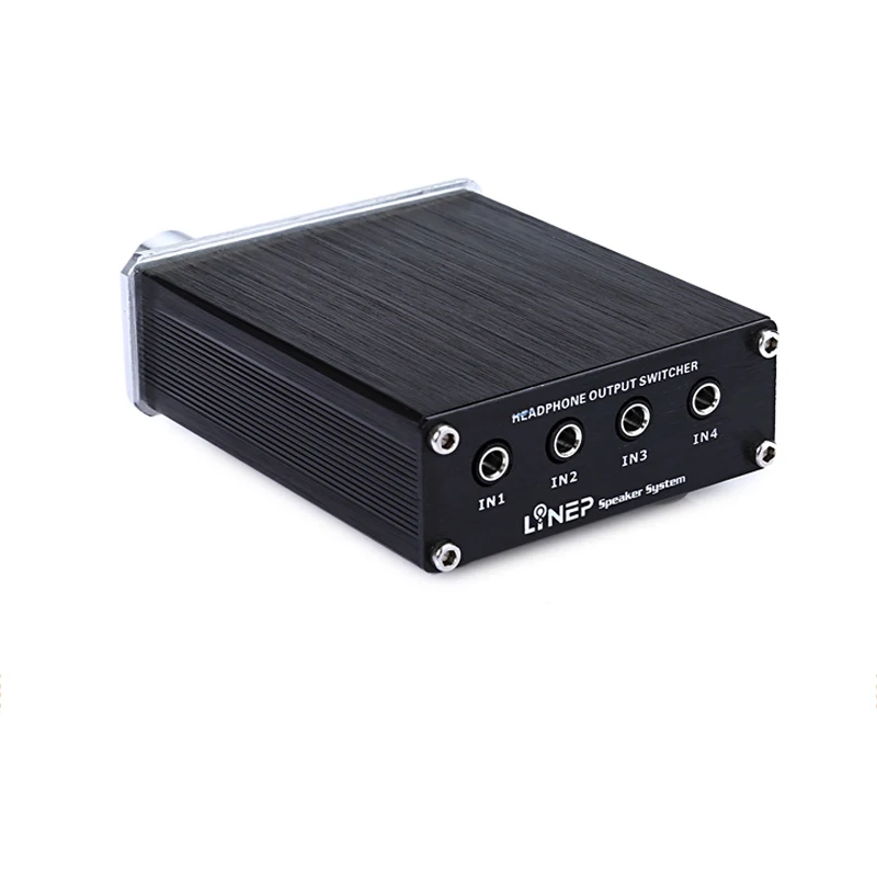 

Vogue All Aluminum Shell Four-in And Four-out Audio Switcher MP3 Switcher Audio Switcher Headphone Switcher